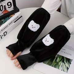 Thicken Warm Sleeves Dirtyproof Soft Comfortable Sleeves