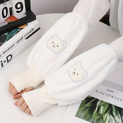 Thicken Warm Sleeves Dirtyproof Soft Comfortable Sleeves