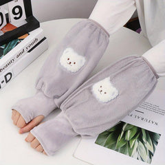 Thicken Warm Sleeves Dirtyproof Soft Comfortable Sleeves