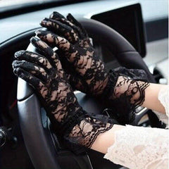 Short Lace Gloves Women Breathable Wedding Gloves