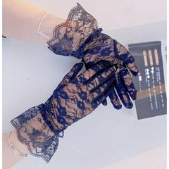 Short Lace Gloves Women Breathable Wedding Gloves