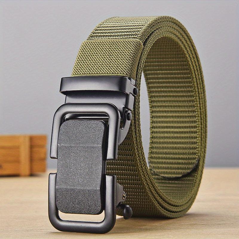 Men's Toothless Automatic Buckle Nylon Waistband