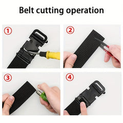 Men's Toothless Automatic Buckle Nylon Waistband