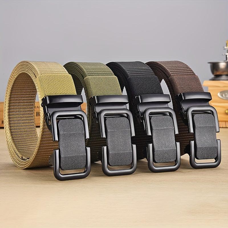 Men's Toothless Automatic Buckle Nylon Waistband