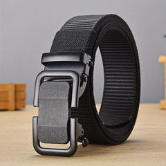 Men's Toothless Automatic Buckle Nylon Waistband