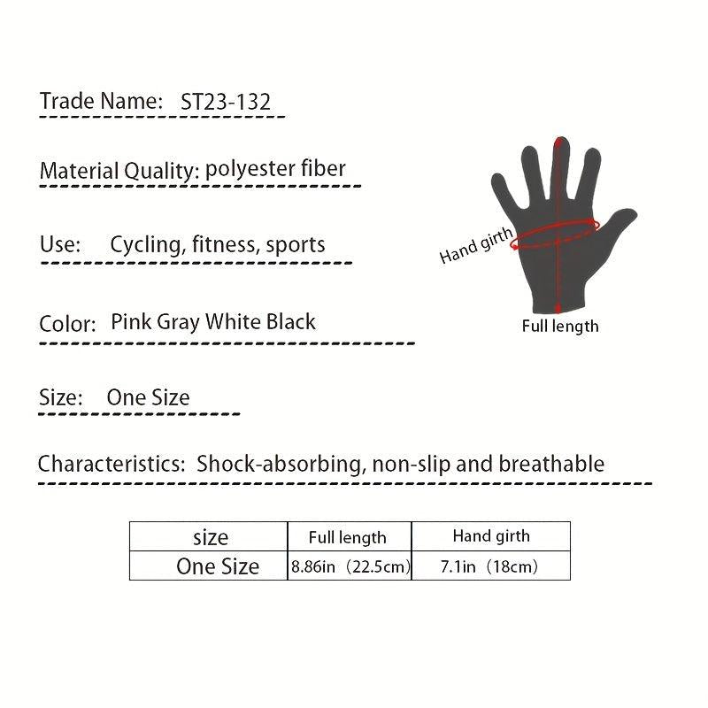 Sunscreen Gloves Solid Breathable UV Protection Ice Viscose Gloves