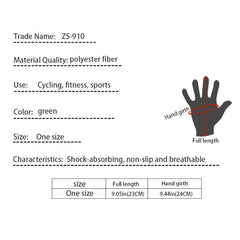 Green Touchscreen Tactical Gloves Full Finger Antislip for Sports Motorcycle