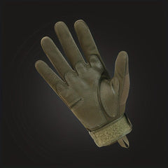 Green Touchscreen Tactical Gloves Full Finger Antislip for Sports Motorcycle