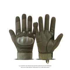Green Touchscreen Tactical Gloves Full Finger Antislip for Sports Motorcycle