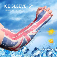 British Flag Ice Sleeves UV Protection Gloves