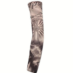 Tattoo Print Arm Sleeve Unisex Ice Sleeves Long Elastic Glove