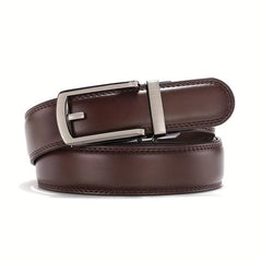 Leather Automatic Buckle Belt Pure Cowhide Men's Casual Business