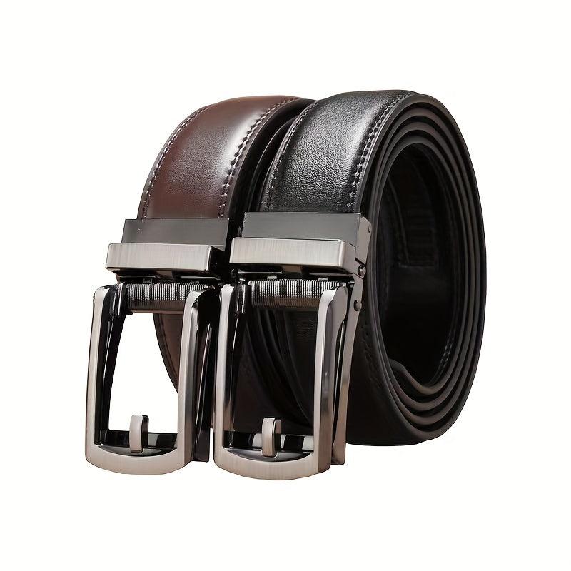 Leather Automatic Buckle Belt Pure Cowhide Men's Casual Business