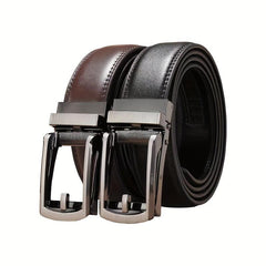 Leather Automatic Buckle Belt Pure Cowhide Men's Casual Business