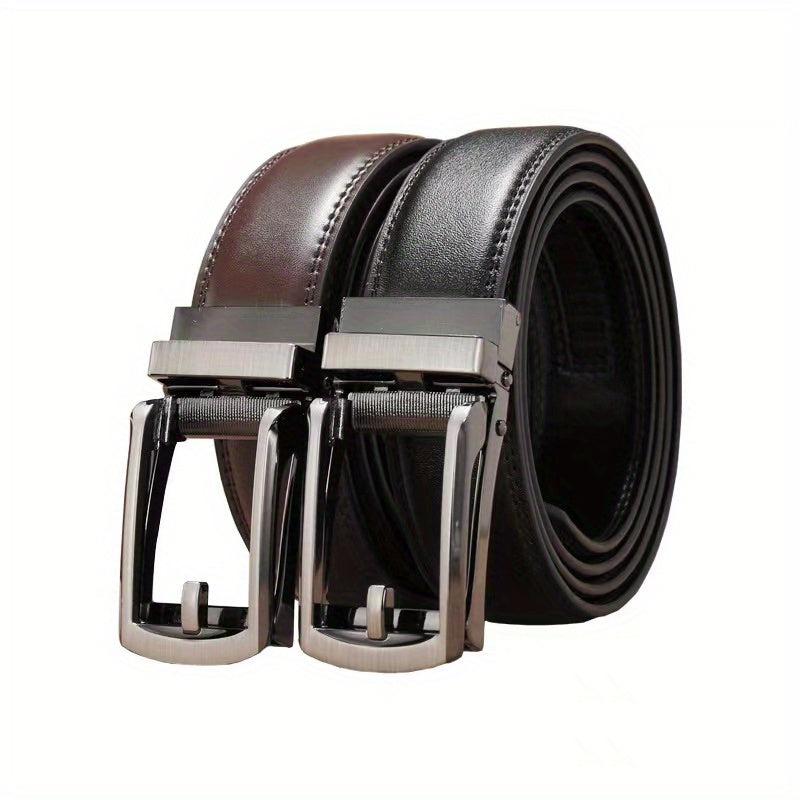 Leather Automatic Buckle Belt Pure Cowhide Men's Casual Business