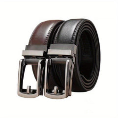 Leather Automatic Buckle Belt Pure Cowhide Men's Casual Business