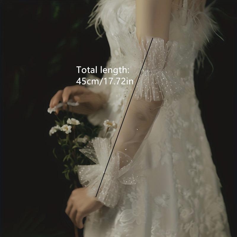 Bridal Wedding Pearl Gloves Wrist Decor Wedding Dress Cuff