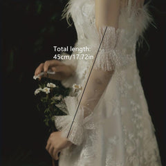 Bridal Wedding Pearl Gloves Wrist Decor Wedding Dress Cuff