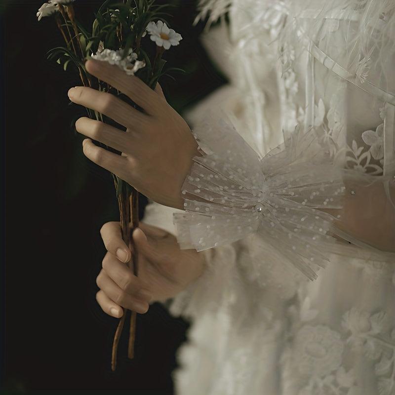 Bridal Wedding Pearl Gloves Wrist Decor Wedding Dress Cuff