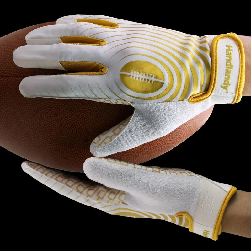 Adjustable Closure Football Gloves Sticky Wide Receiver Gloves