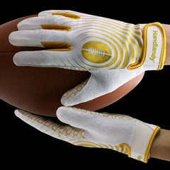 Adjustable Closure Football Gloves Sticky Wide Receiver Gloves