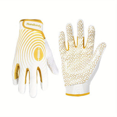 Adjustable Closure Football Gloves Sticky Wide Receiver Gloves
