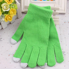 Knitted Warm Full Finger Touch Screen Gloves for Driving Cycling Skiing