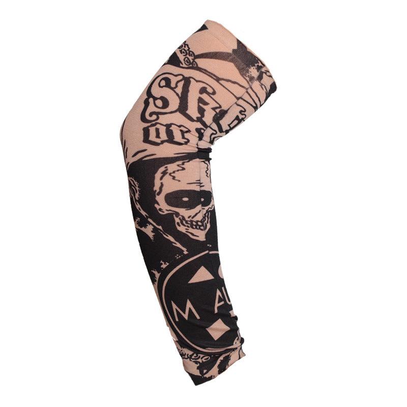 Seamless Tattoo Sleeves Arm Ice Sleeves Women's Summer Cycling Driving