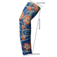 Seamless Tattoo Sleeves Arm Ice Sleeves Women's Summer Cycling Driving