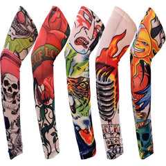 Seamless Tattoo Sleeves Arm Ice Sleeves Women's Summer Cycling Driving