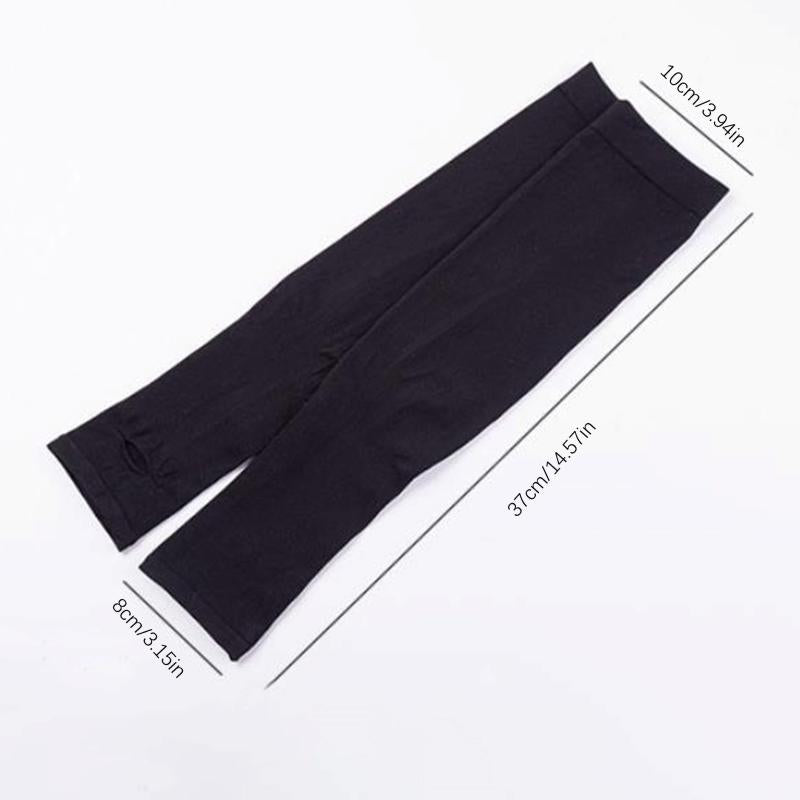 Breathable Elastic Ice Gloves UV Protection Solid Fingerless Gloves