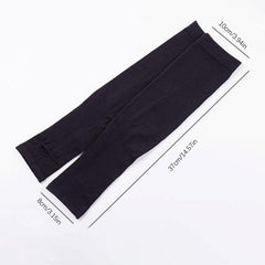 Breathable Elastic Ice Gloves UV Protection Solid Fingerless Gloves