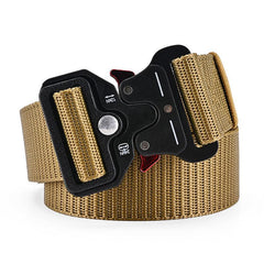 Outdoor Sports Tactical Belt Plastic Snap Canvas Belt 3 Colors