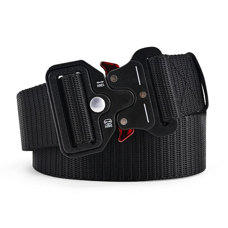 Outdoor Sports Tactical Belt Plastic Snap Canvas Belt 3 Colors