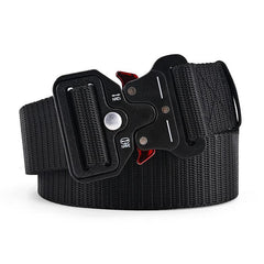 Outdoor Sports Tactical Belt Plastic Snap Canvas Belt 3 Colors