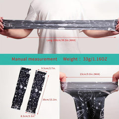 Geometric Universe Ice Sleeves Print UV Protection Gloves