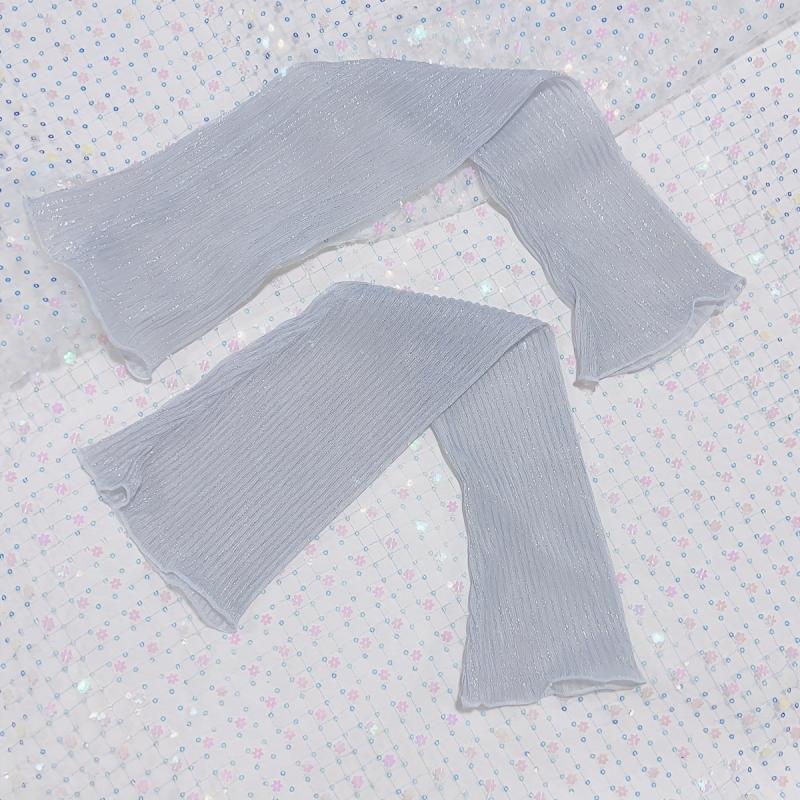 Glitter Long Gloves Elastic Decoration for Women Prom