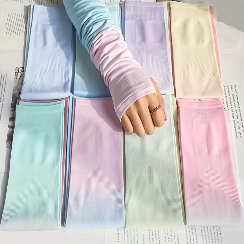 Gradient Fingerless Arm Sleeves for Men and Women