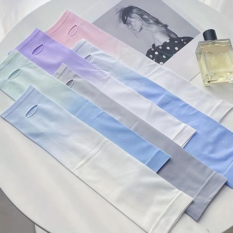 Gradient Fingerless Arm Sleeves for Men and Women