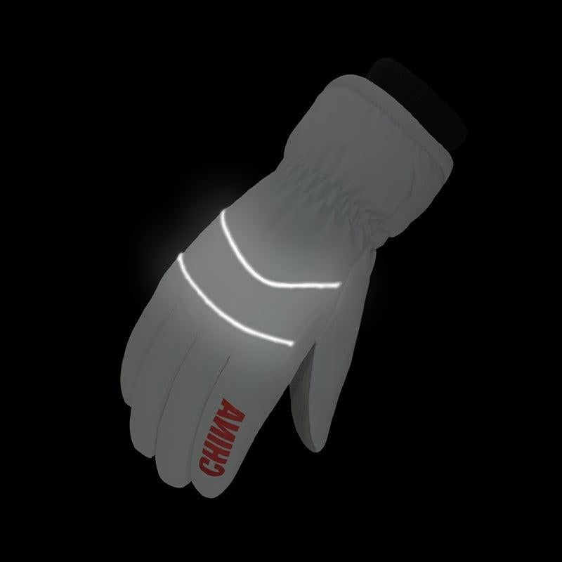 Women's Winter Fleece Waterproof Windproof Ski Gloves