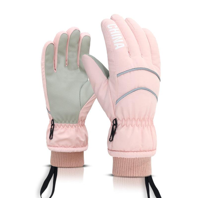 Women's Winter Fleece Waterproof Windproof Ski Gloves
