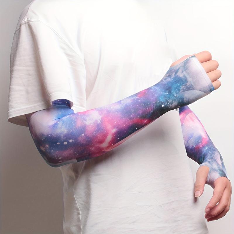 Starry Sky Ice Sleeves Unisex Print UV Protection Gloves