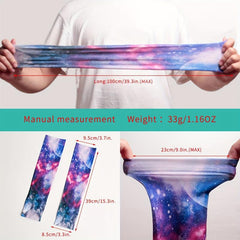 Starry Sky Ice Sleeves Unisex Print UV Protection Gloves