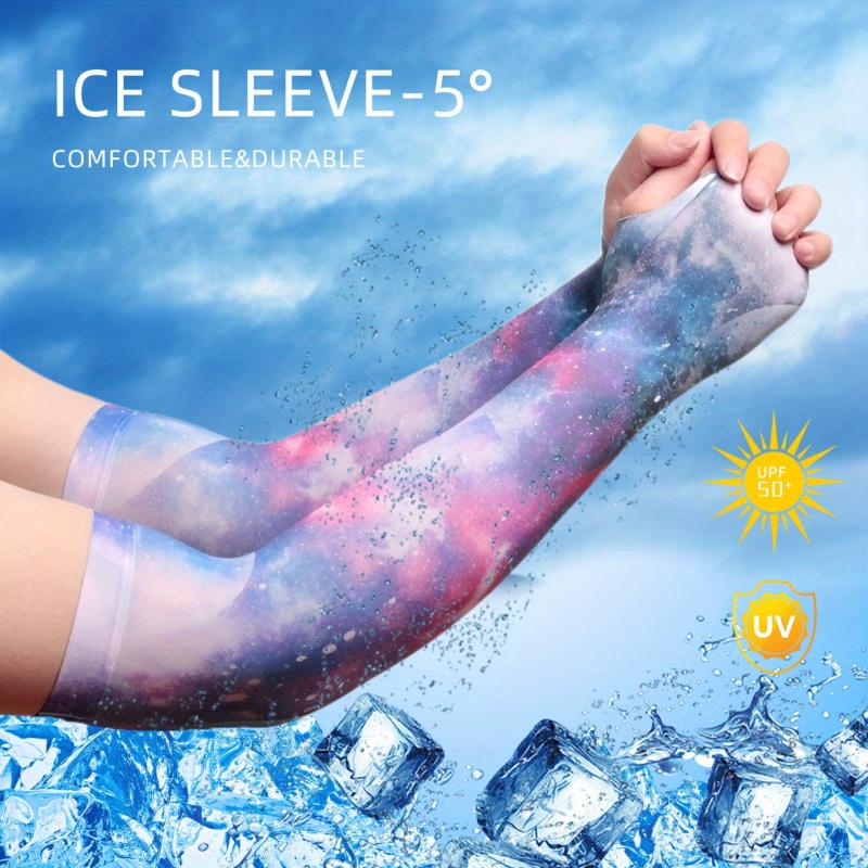 Starry Sky Ice Sleeves Unisex Print UV Protection Gloves