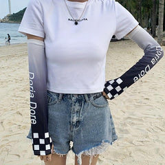 Gradient UV Protection Long Ice Sleeves