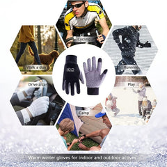 Women's Winter Touch Screen Gloves Anti Slip Thermal Running Gloves