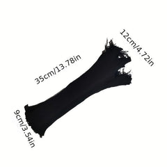 Knitted Ripped Tassel Punk Gloves Gothic Fingerless Mittens