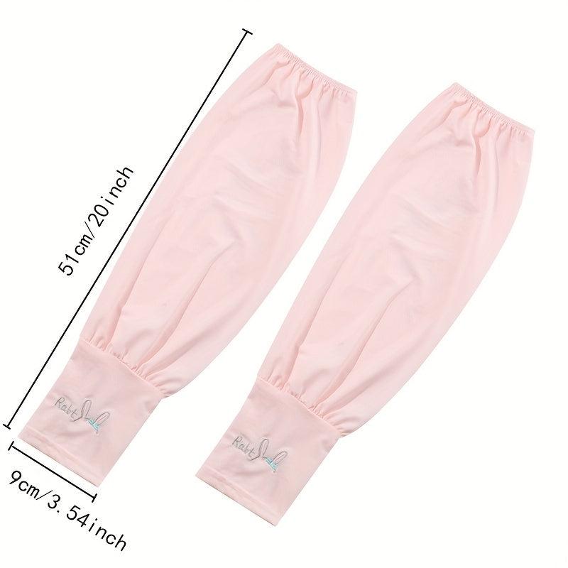 Cartoon Rabbit Arm Sleeves Unisex Sunscreen Ice Sleeves Outdoor Protection