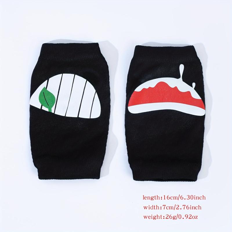 Funny Lip Print Y2K Gloves Fingerless Hip Hop Knitted Gloves