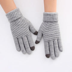 Knitted Coldproof Gloves for Women Outdoor Cycling